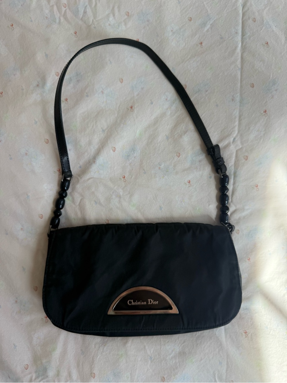 Dior Nylon Black Shoulder Bag